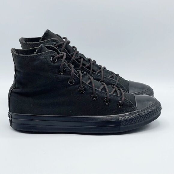 Converse All Star Chuck Taylor black on black high too sneakers - Kids 5 - Picture 2 of 11